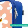 Madeliefjesmania perzik Kinderkoffer - Blauw klein -rits_FR