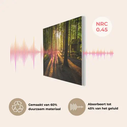 Zon - Bomen - Bos - Landschap - Natuur PET vilt klein -USP_NL