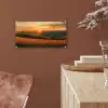 Klaprozen - Bloemen - Heuvels - Zonsondergang plexiglas 5mm klein -sfeer5