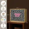 Panterprint - Zwart - Neonletters - Roze Light Box met batterij (Wandlamp) middel -USP_websiteoverzichtNL