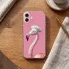 Flamingo - Roze - Koksmuts - Vogel Apple iPhone 16 klein -sfeer1