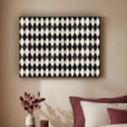 Klassiek - Patroon - Zwart Textielframe zwart klein 947 -sfeer1