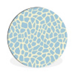 Giraf - Modern - Blauw Wandcirkel aluminium klein 190 -3d