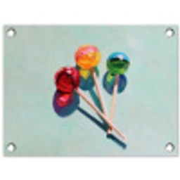 Lollys - Schaduw - Drie - Blauw tuinposter los doek klein -3d