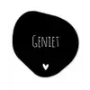 Spreuken - Quotes - Geniet Wandcirkel Organisch Forex 3mm klein -3d