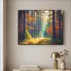 Bos - Zon - Natuur - Herfst Textielframe - compleet frame klein -sfeer2