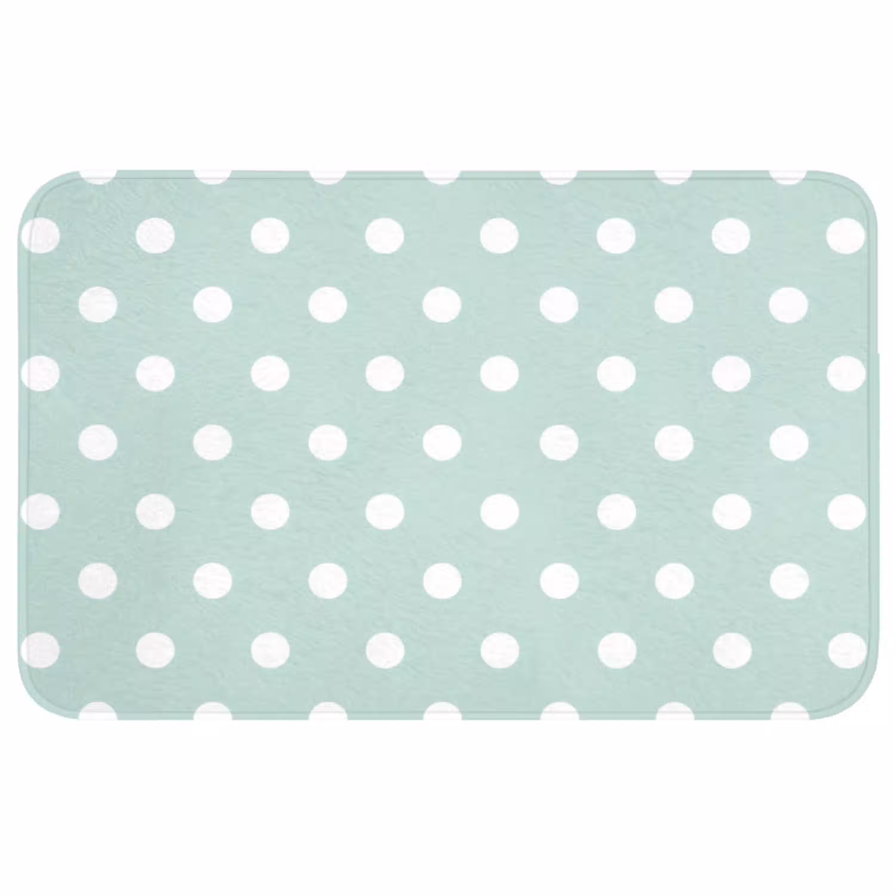 Klassiek - Polka - Groen Badmat middel 997 -3d