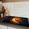 Mozaïek - Glas - Maan - Donkerblauw Inductie beschermer vinyl 3mm klein -sfeer3