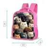 Kattenkabaal Kinderrugzak - Roze middel -productfoto_formaten