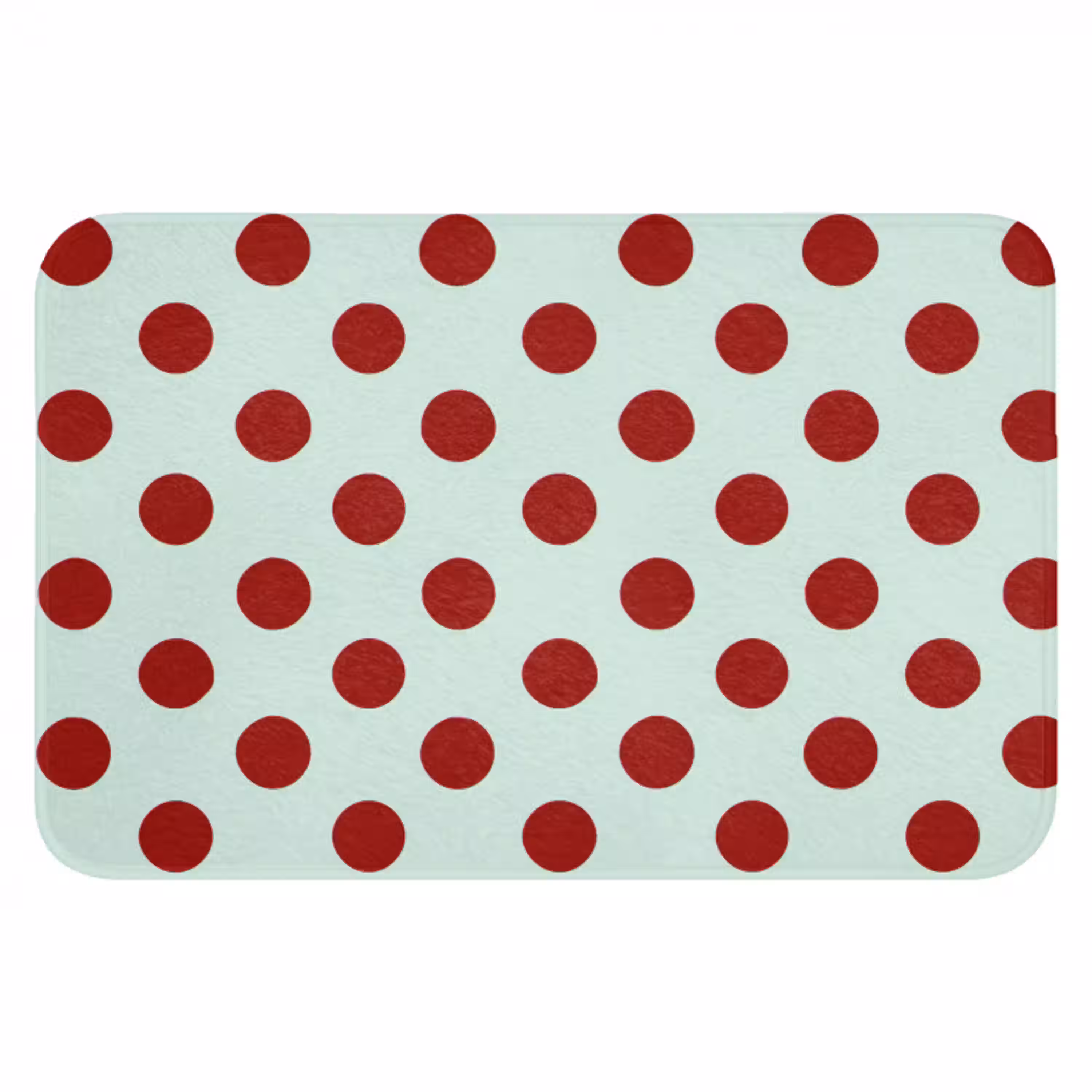 Polka - Dots - Rood Badmat klein 997 -3d