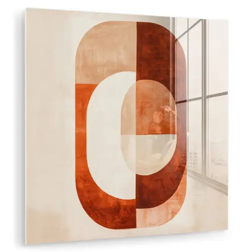Illustratie - Abstract - Vormen - Rood plexiglas 5mm klein -zzzproduct_nieuw