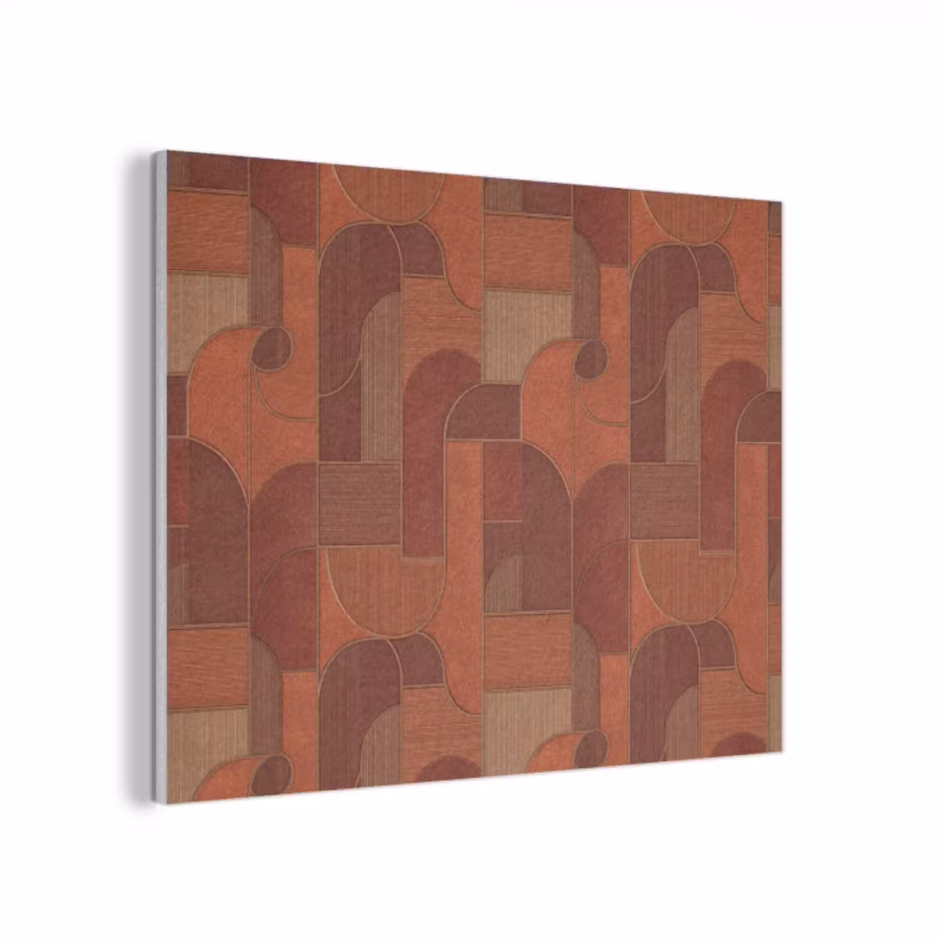 Geometrisch - Abstract - Textuur - Bruin PET vilt klein 837 -3d
