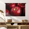 Rood - Appels - Fruit Wandkleed katoen middel -sfeer5