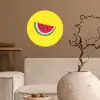 Fruit - Watermeloen - Geel Wandcirkel behangsticker klein -sfeer1