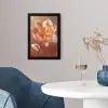Glazen - Bloem - Zonlicht fotolijst zwart zonder passe partout klein -sfeer4