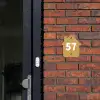 Mosterdgeel - Traditioneel Naambord Huisje klein -sfeer2