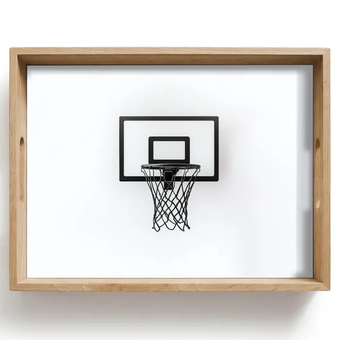 Basketbalbord - Minimalistisch - Zwart Dienblad Rechthoek middel -z3d_shopping