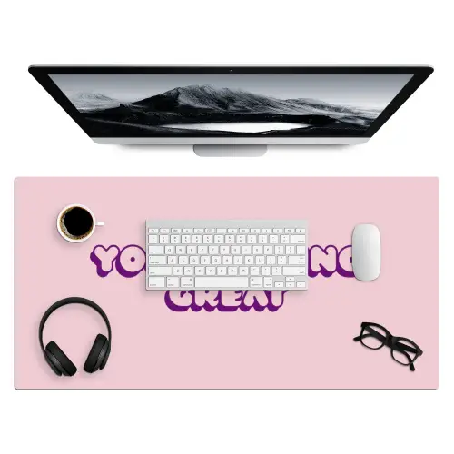 You're doing great - roze - 3D Muismat XXL klein -3d