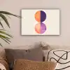 Abstract - Cirkels - Paars canvas 2cm klein -sfeer1
