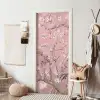 Amandelbloesem - Kunst - Van Gogh - Roze deurposter klein -sfeer6