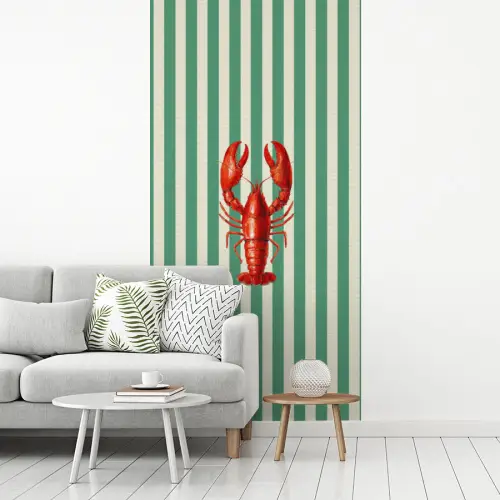 Kreeft - Strepen - Realistisch - Zomers fotobehang vinyl groot -woonkamer