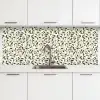 Bladeren - Bessen - Roze keuken achterwand 2 middel 871 -3d
