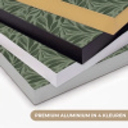 Bladeren - Organisch - Groen Textielframe zwart klein 947 -USP_kleurenNL