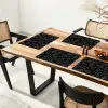 Lijnen - Wit - Zwart Placemat vinyl groot 368 -zzsfeer4_Kitchenyeah-website