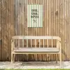 Quote - Strepen - Grill Tuinposter op houten frame 2 cm dik klein -sfeer4