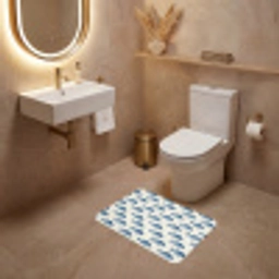 Vis - Patroon - Blauw WCmat klein 1009 -sfeer3