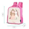 Prinses en een eenhoorn in pastel kleuren Kinderrugzak - Roze middel -productfoto_formaten