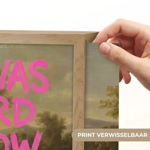 Klassiek - Humor - Roze Light Box met batterij (Wandlamp) middel -USP_websiteprintNL