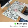 Grafisch - Tegel - Blauw Muismat XXL klein 681 -sfeer3