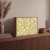 Bloemen - Roze - Getekend - Patroon Light Box met batterij (Wandlamp) middel -sfeer2