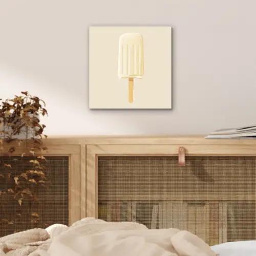 Minimalistisch - Waterijsje - Stokje - Beige aluminium wit klein -sfeer3