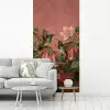 Kolibries - Bloemen - Groen - Roze fotobehang vinyl groot -woonkamer
