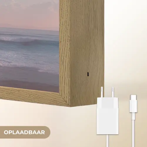 Wolk - Regenboog - Zee Light Box met batterij (Wandlamp) middel -USP_websiteoplaadbaarNL