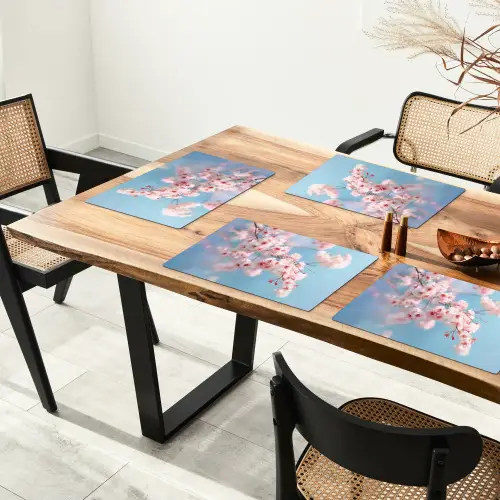 Takken - Bloesems - Roze Placemat vinyl groot -zzsfeer4_Kitchenyeah-website