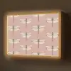 Lillibellen - Patroon - Roze Light Box met batterij (Wandlamp) middel 907 -z3d_website