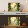 Konijn - Bos - Vlinders - Cartoon Light Box met batterij (Wandlamp kind) middel -sfeer3_kind