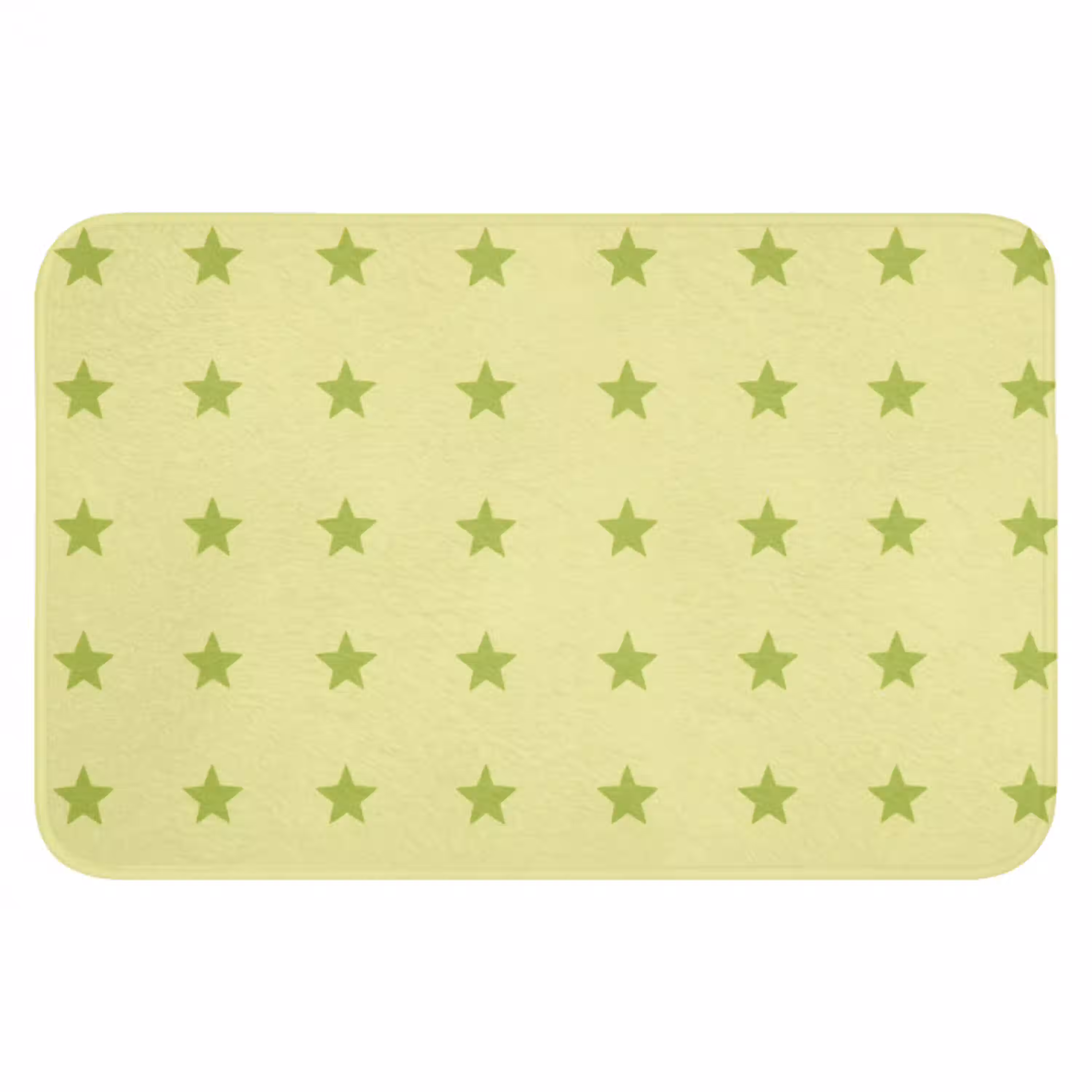 Sterren - Patroon - Groen Badmat klein 997 -3d