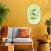 Groen - Disco - Decoratie - Appel Wandcirkel Ovaal Forex klein -sfeer4