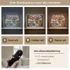 Teddybeer - Knuffel - Dieren - Meisjes - Jongens Light Box met batterij (Wandlamp kind) middel -USP_lichtkleurNL