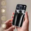 Struisvogels - Halzen - Zwart - Minimalistisch Telefoonhoesje iPhone 17 Pro klein -sfeer3_NL