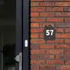 Donkergrijs - Traditioneel Naambord Huisje klein -sfeer2