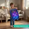 Neoncontroller tegen een bakstenen muur Kinderkoffer - Blauw klein -sfeer2_NL