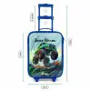Groene Monstertruck met Penseelstreken Kinderkoffer - Blauw klein -productfoto_formaten