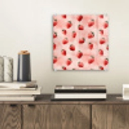 Aardbei - Patroon - Roze plexiglas 5mm klein 11 -sfeer1