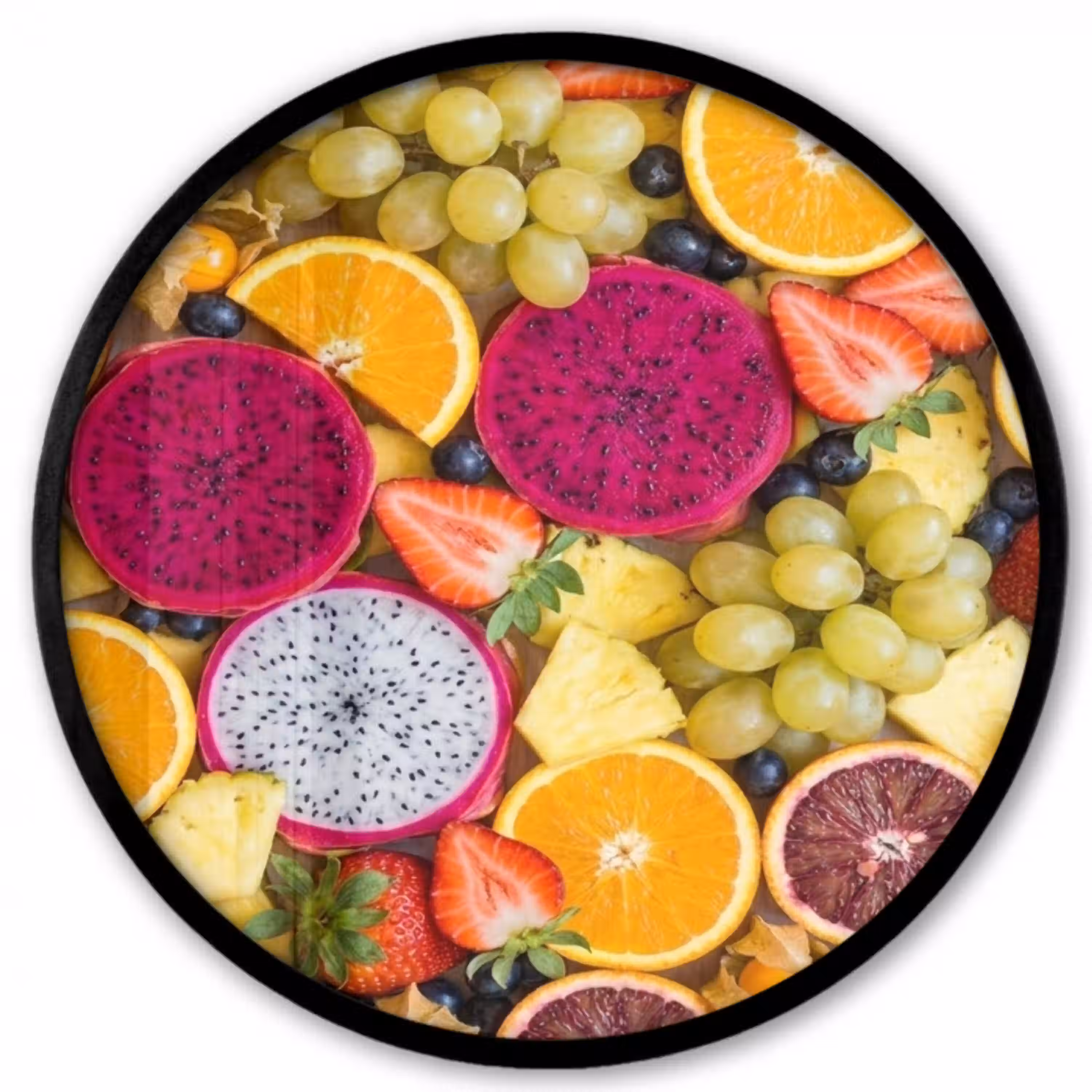 Fruit - Assortiment - Kleurrijk - Gezondheid Fotolijst rond zonder passe partout klein -3d