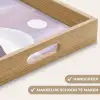 Golven - Heuvels - Abstract - Paars Dienblad Rechthoek middel -USP_HandgreepNL